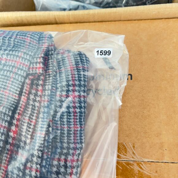 Karin Morgan Collection Wool Blend A-Line Mini Skirt Woman's 12 Black Red Plaid - Picture 12 of 12